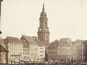 Bilder des historischen Altmarktes Dresden